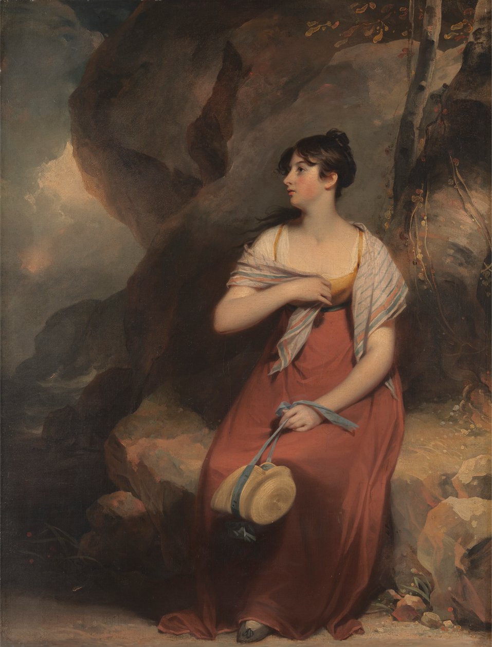 Une femme dans un paysage - Sir Martin Archer Shee