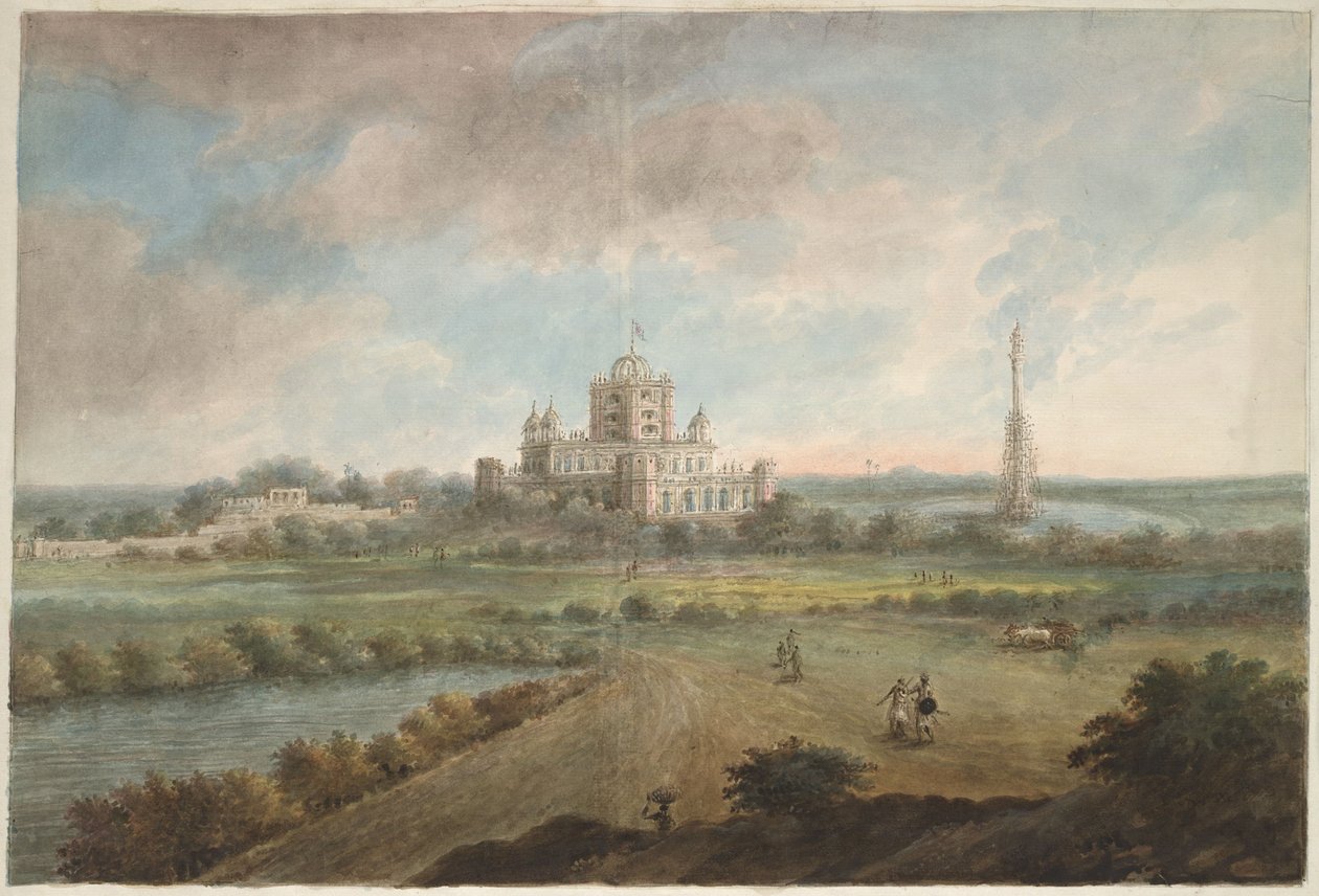 La maison Constantia du général Claude Martin dans son parc à Lucknow - Sita Ram