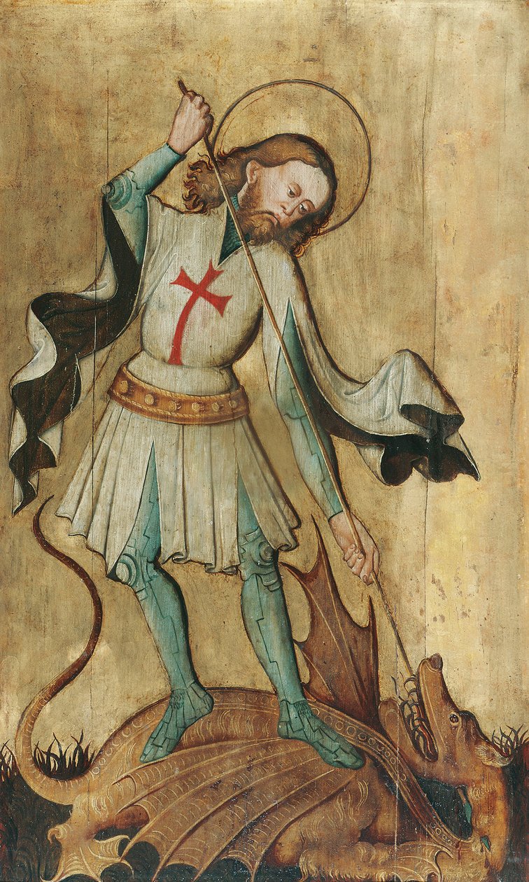 Saint Georges en tueur de dragon - Slowakischer Maler