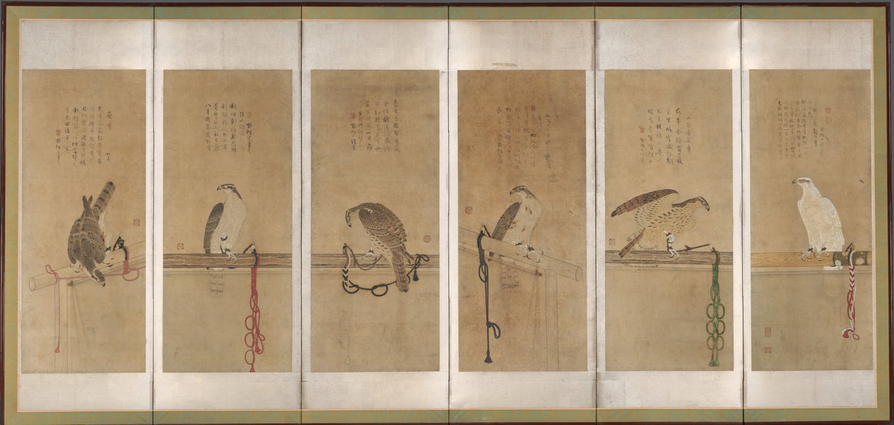 Faucons attachés - Soga Chokuan