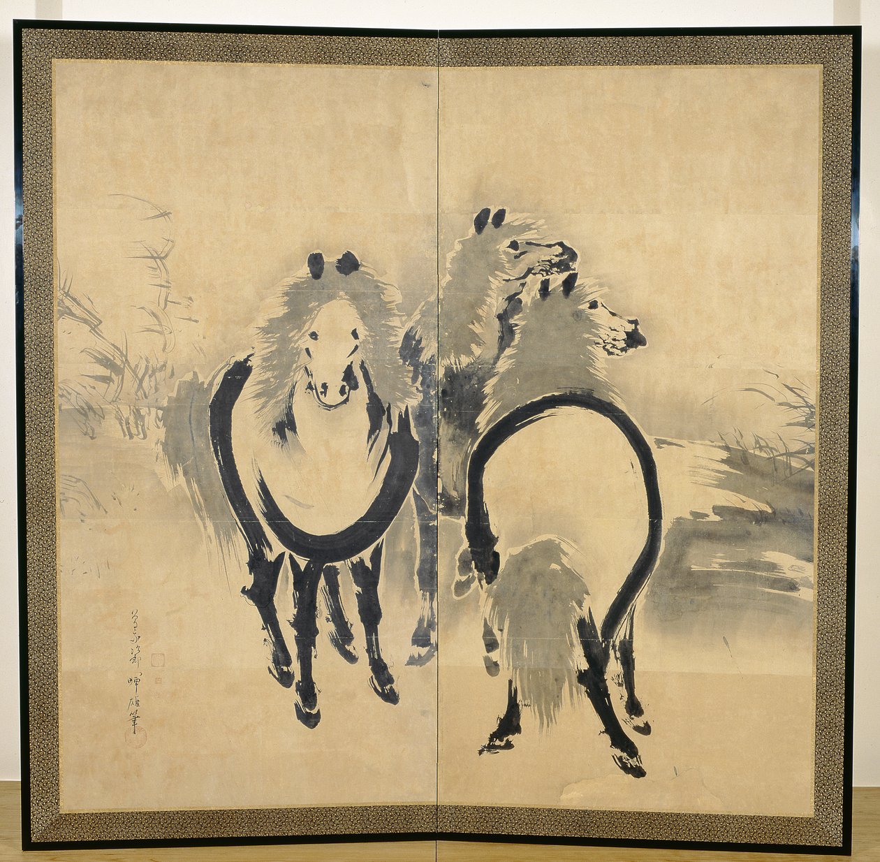 Chevaux, Japonais, période Edo, vers XVIIIe siècle - Soga Shohaku