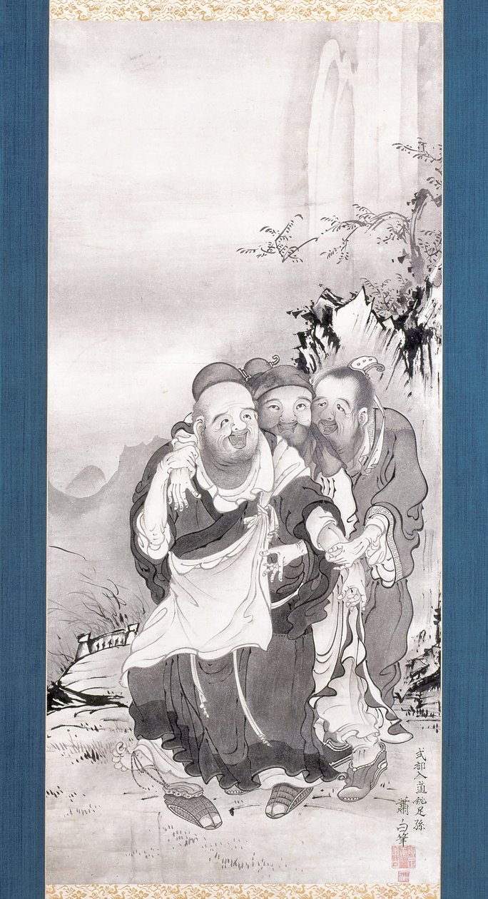 Les trois rieurs de la ravine du tigre - Soga Shohaku