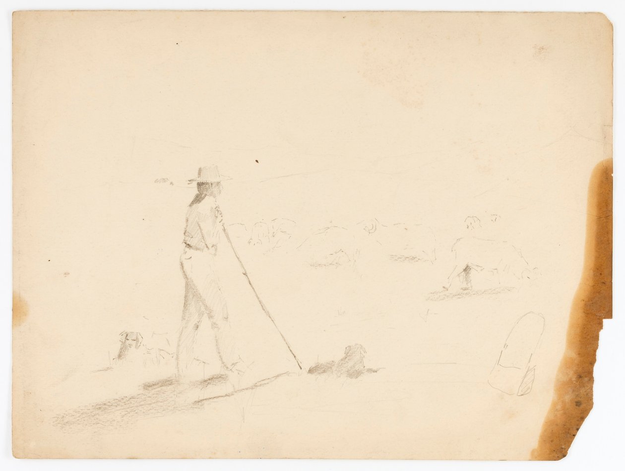 Le berger et les moutons - Solon H. Borglum