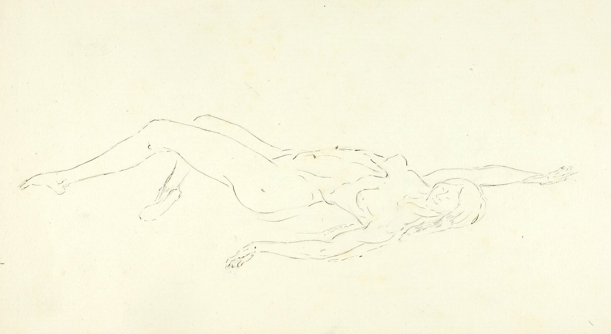 Nageuse nue, "The Plunge" (Le plongeon) - Solon H. Borglum