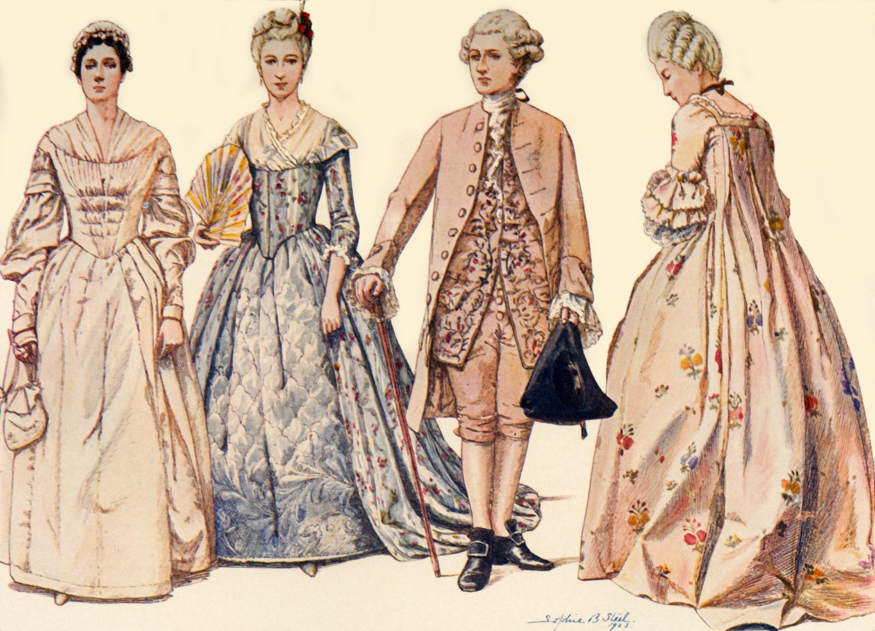 Vêtements sous le règne de George II - Sophie B. Steel