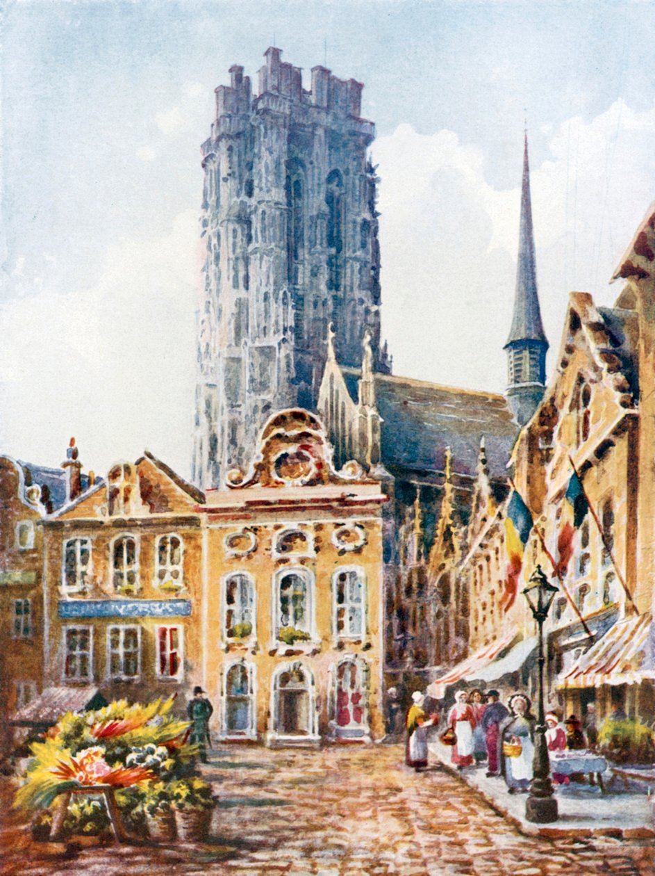 Malines (lithographie couleur) - Sophie D