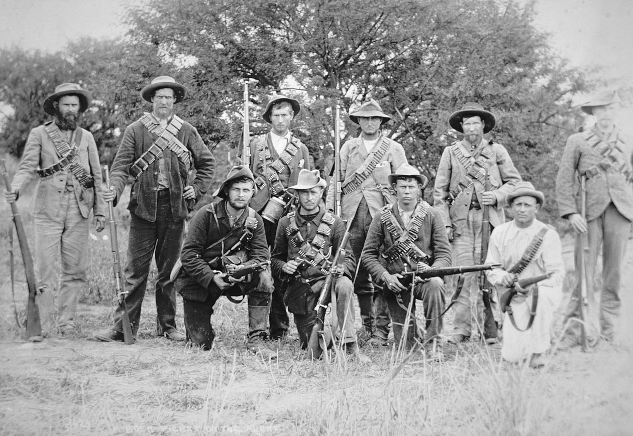 Commandos boers armés du fusil Mauser allemand modèle 1895 - South African Photographer