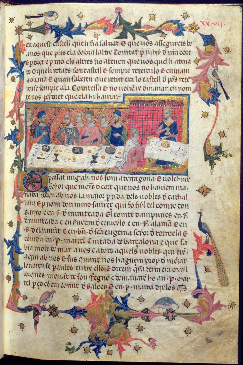 Banquet donné par le Père Martell pour Jacques Ier à Tarragone en 1228 où la conquête des îles Baléares fut convenue, de 