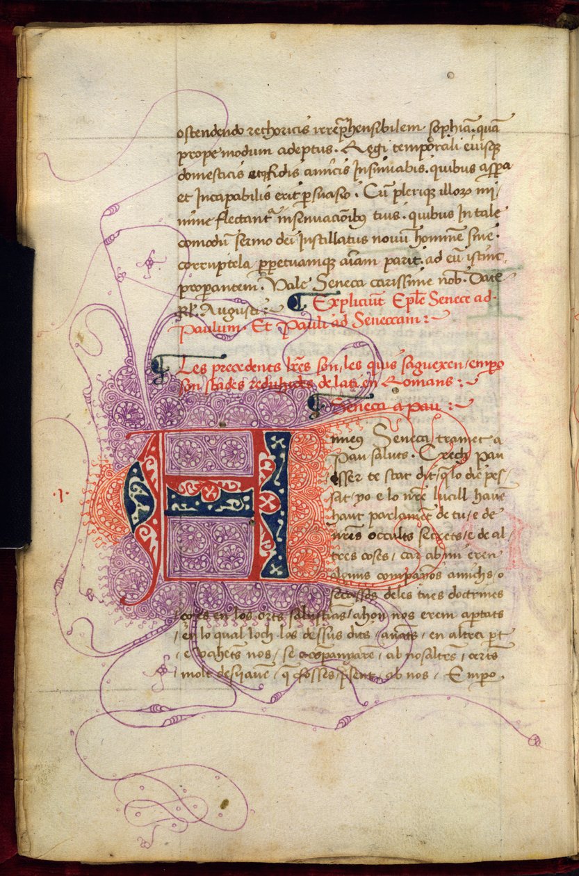 Burney 252, f. 4v, Initiale puzzle 