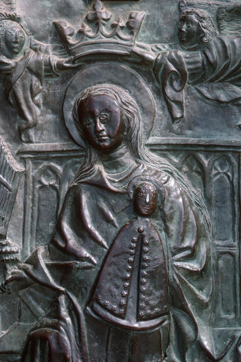 Madone et Enfant (détail) - Spanish School