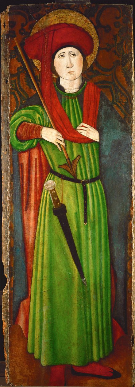 Saint Sébastien (huile sur bois) - Spanish School