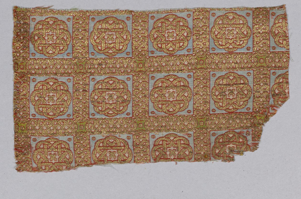 Fragment de textile de la dalmatique de San Valerius - Spanish School