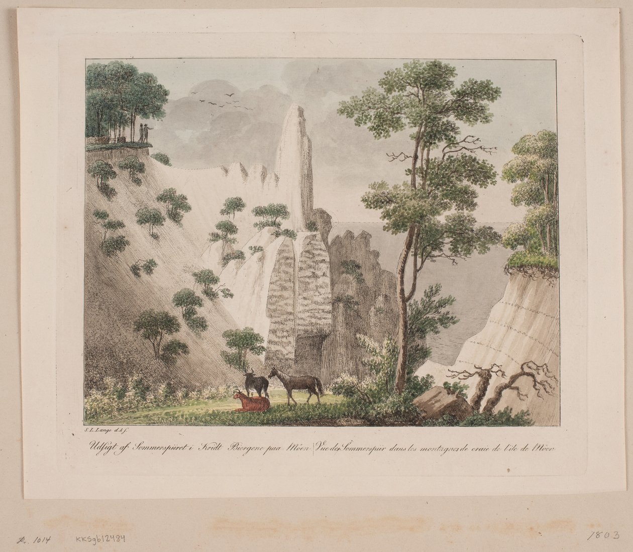 Vue de Sommerspiret dans les montagnes de craie de Møn - Søren L. Lange