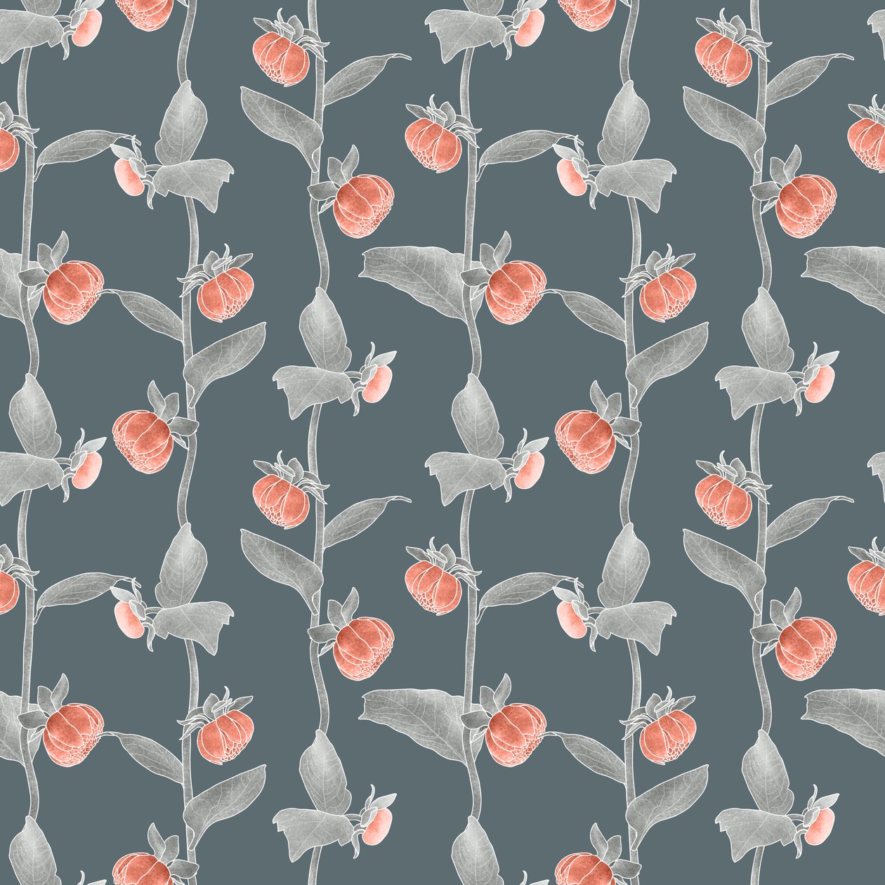 Motif coordonné de dahlias coloris 1, 2020 - Stacy Hsu