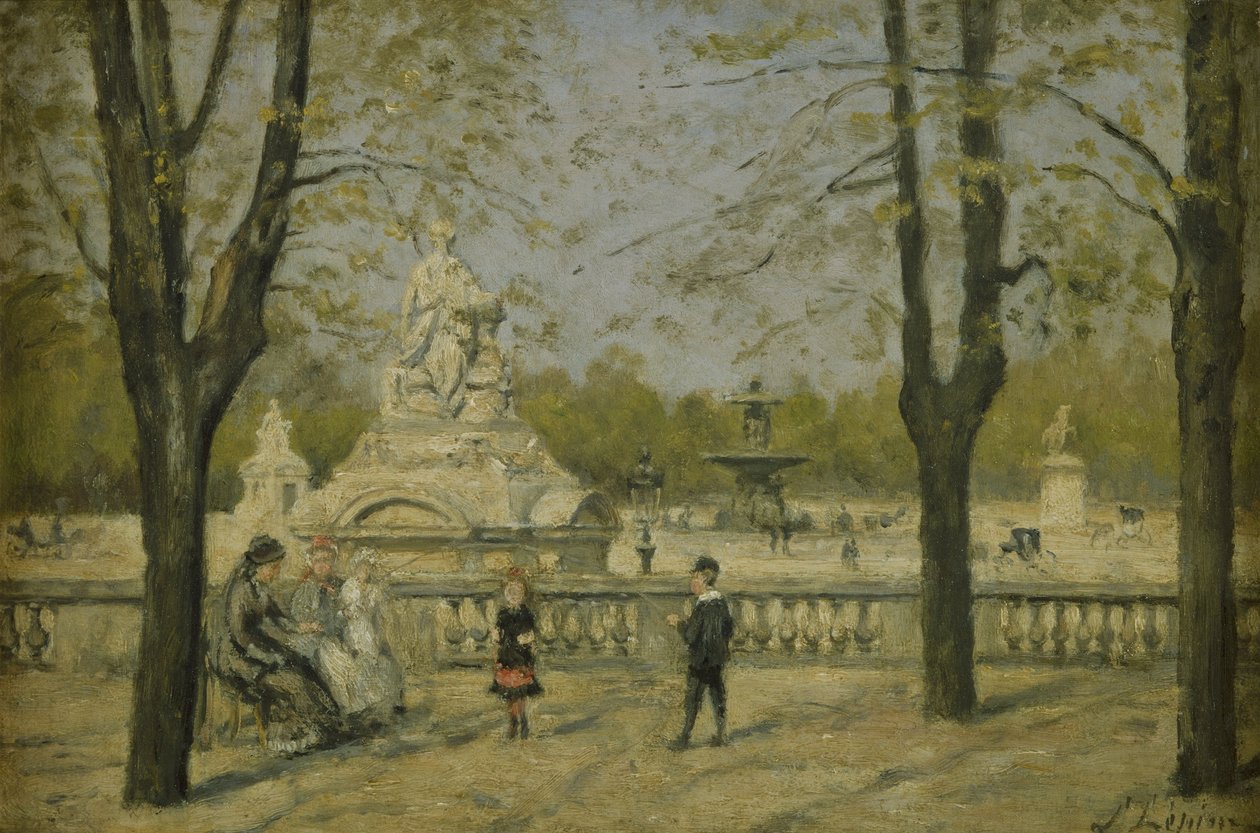 Place de la Concorde, vue depuis la terrasse des Tuileries, vers 1880 - Stanislas Victor Edouard Lepine