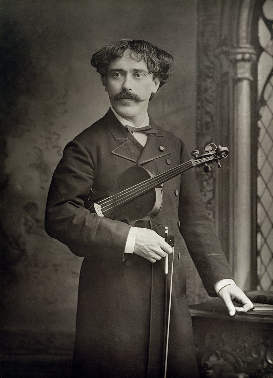 Pablo de Sarasate y Navascues (1844-1908), violoniste et compositeur espagnol, portrait photographique - Stanislaus Walery