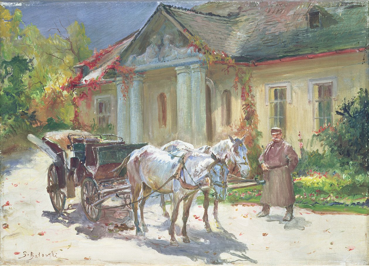 Devant un Manoir Polonais, c.1930 - Stanislaw Kaczor Batowski