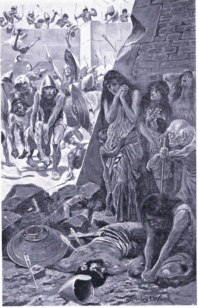Tyr assiégée par Nabuchodonosor de Babylone - Stanley L. Wood