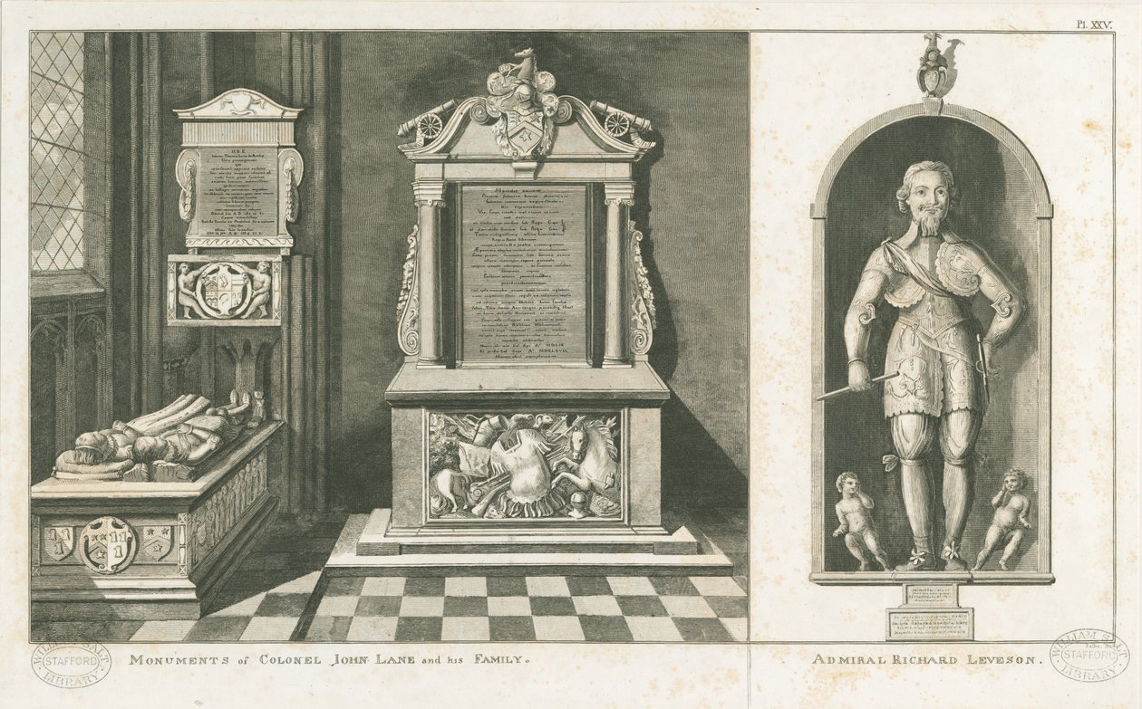Wolverhampton - Monuments du Colonel John Lane et de l