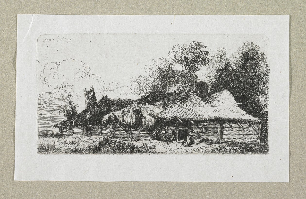 Paysage avec Ferme Polonaise - Stefan Juliusz Norblin de la Gourdaine