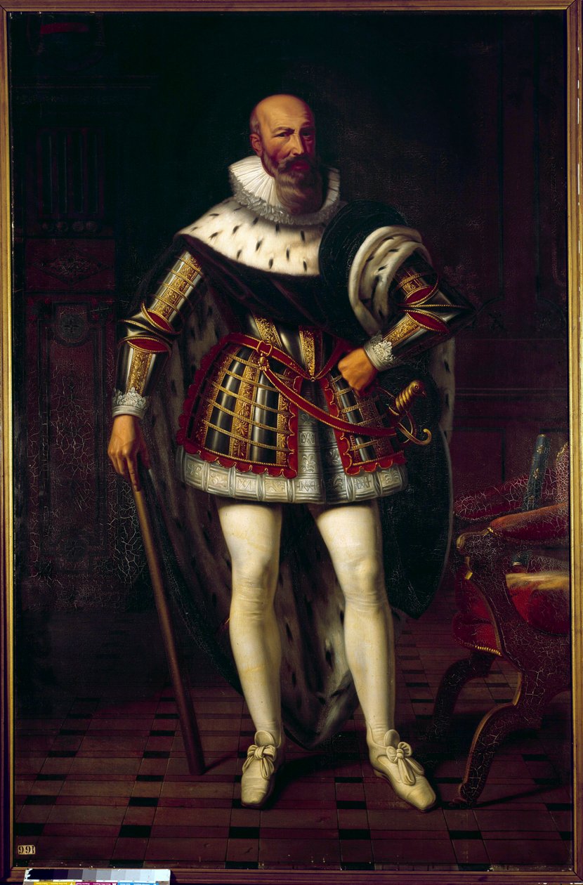 Portrait en pied de Maximilien de Béthune, Marquis de Rosny, Duc de Sully (1559-1641). Peinture de Sébastien Louis Norblin de la Gourdaine (1796-1884) - Stefan Juliusz Norblin de la Gourdaine