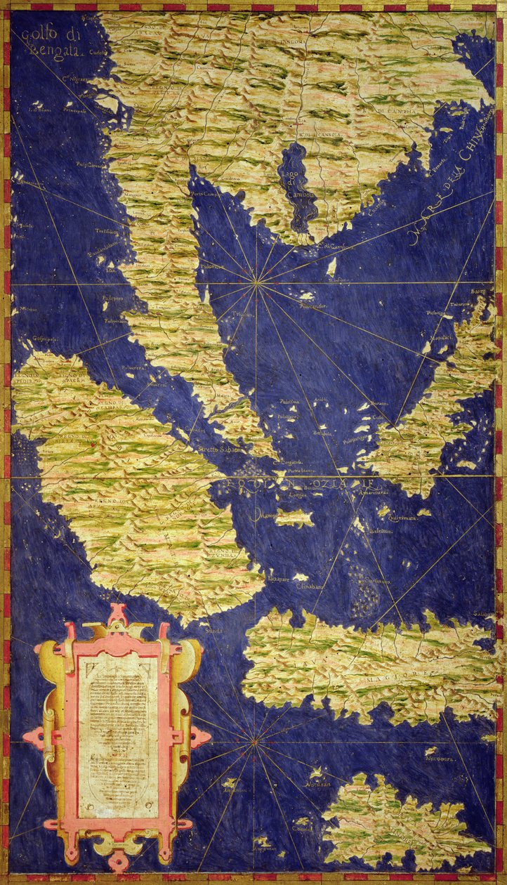 Carte de la Baie du Bengale, de la Mer de Chine et de Java - Stefano Bonsignori