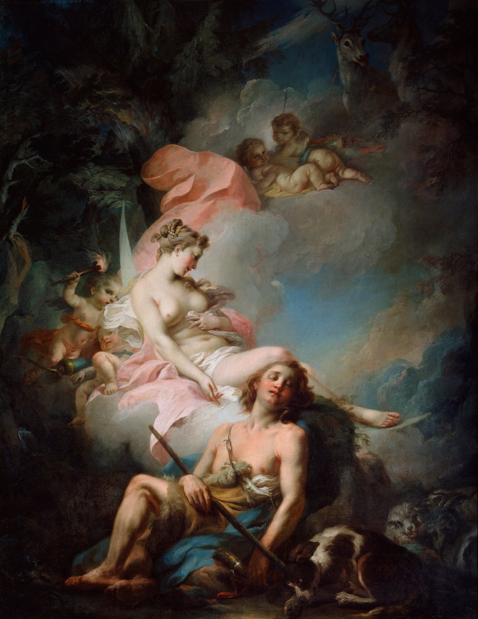 Séléné et Endymion, années 1760 - Stefano Torelli