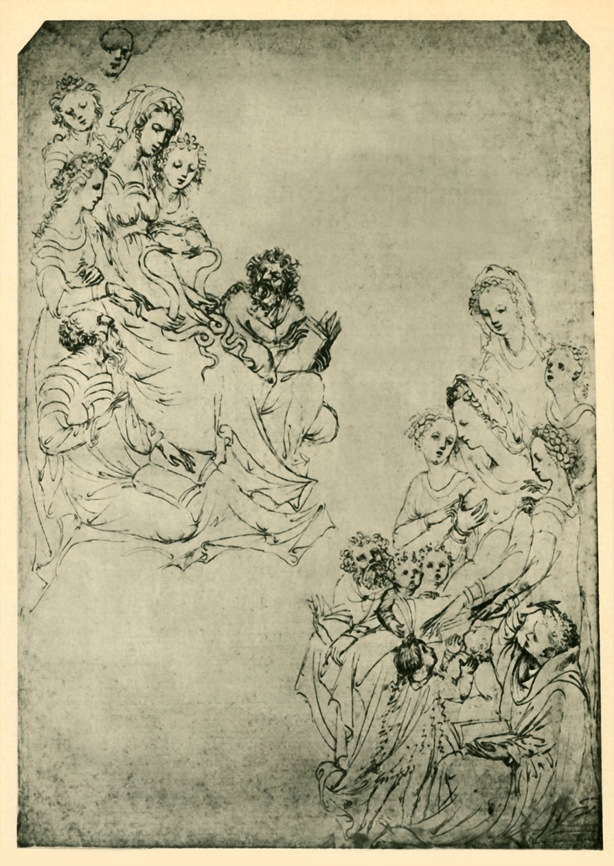 Allégorie des arts libéraux : Logique et Grammaire, début du 15ème siècle, 1943 - Stefano da Verona