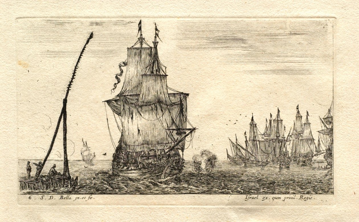 Un bateau toutes voiles dehors - Stefano della Bella