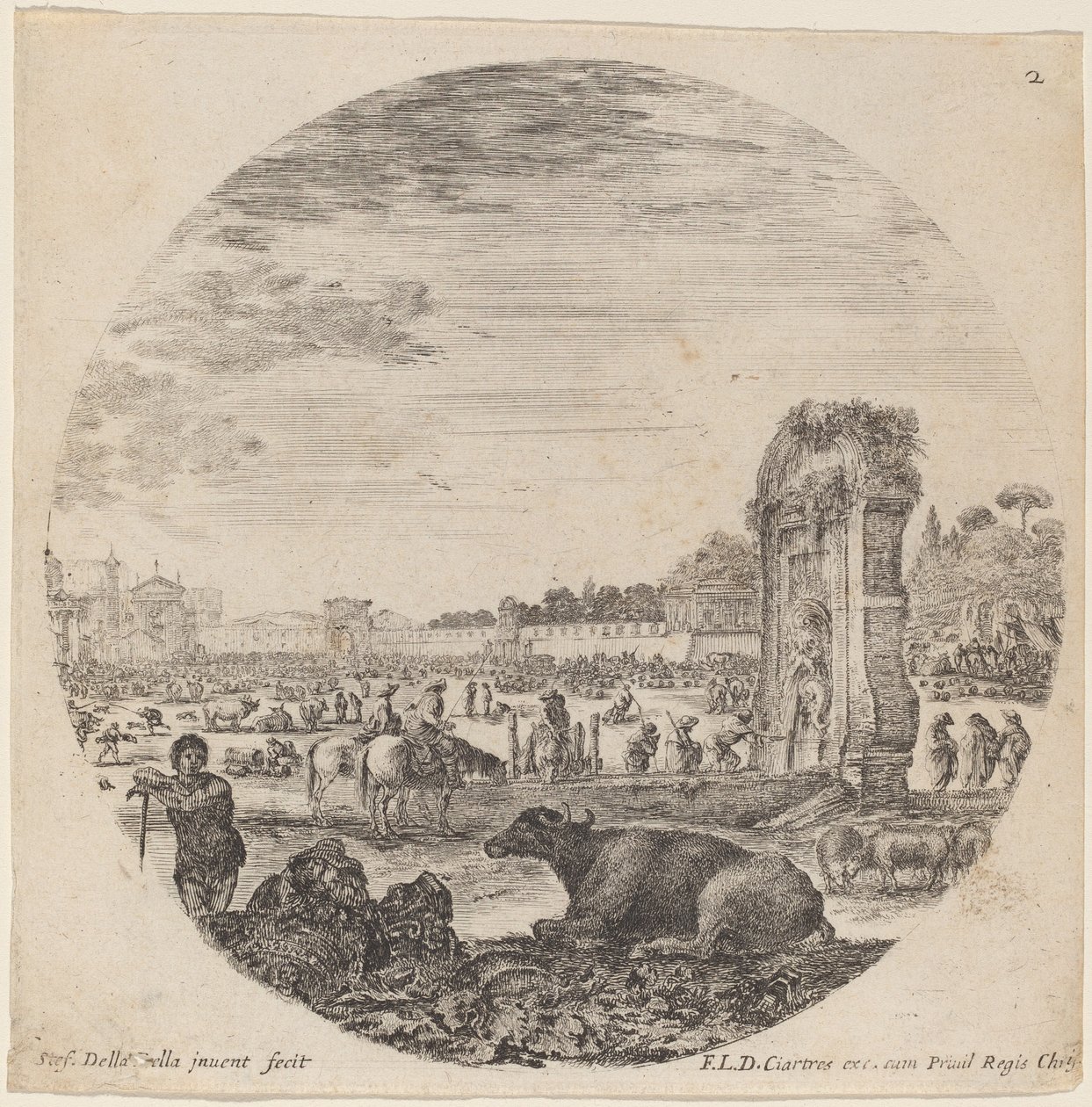 Campo Vaccino, 1646 - Stefano della Bella
