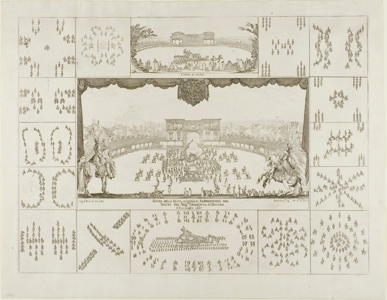Carrousel pour Ferdinand II, duc de Toscane - Stefano della Bella