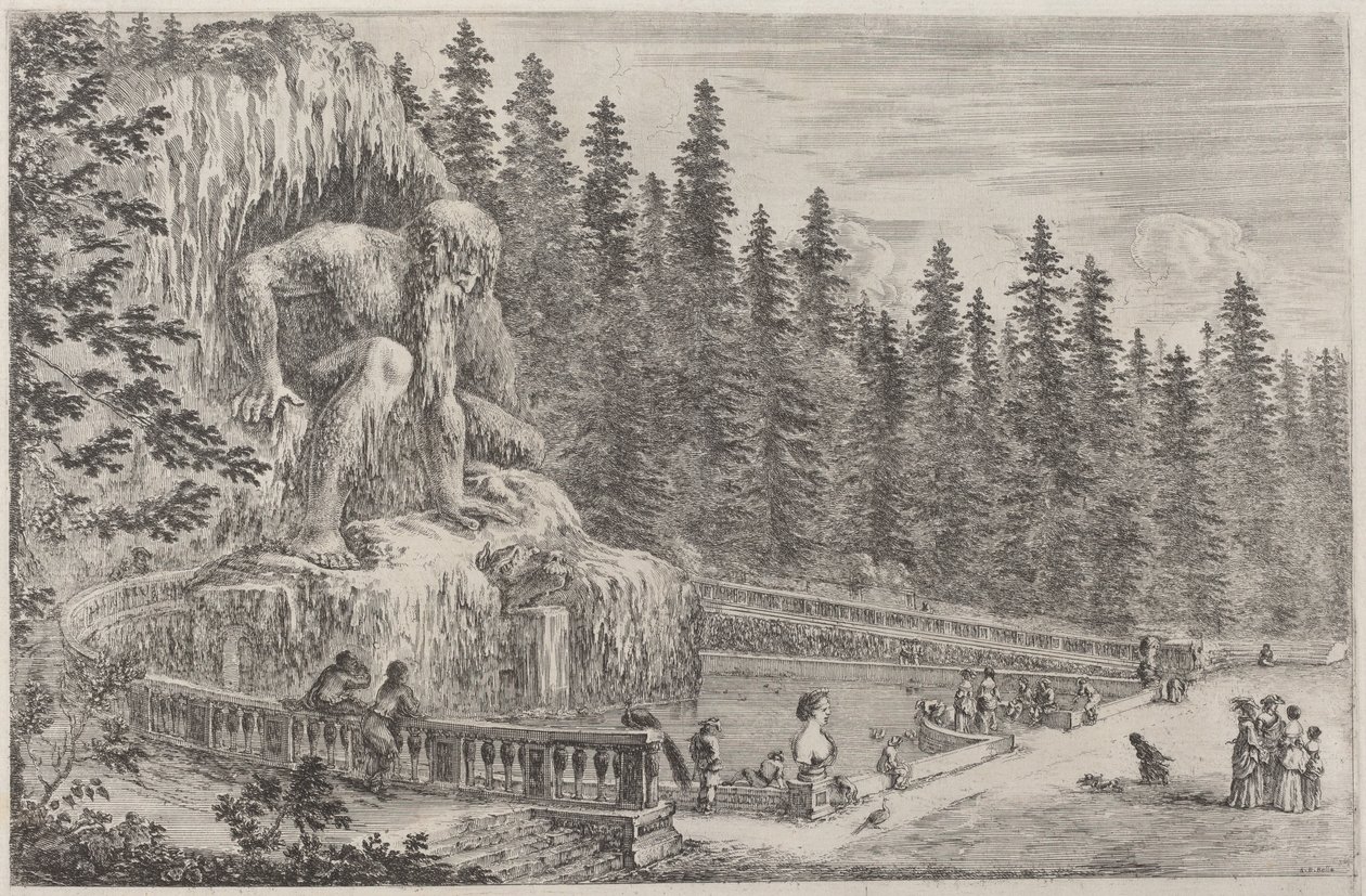 Statue colossale des Apennins, probablement 1653 - Stefano della Bella