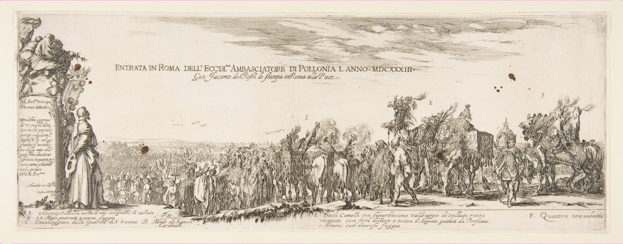 Entrée de la légation polonaise à Rome - Stefano della Bella