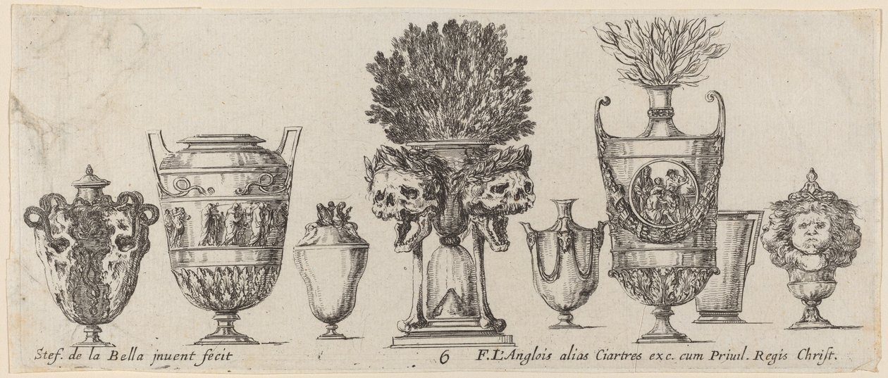 Vases fantastiques - Stefano della Bella