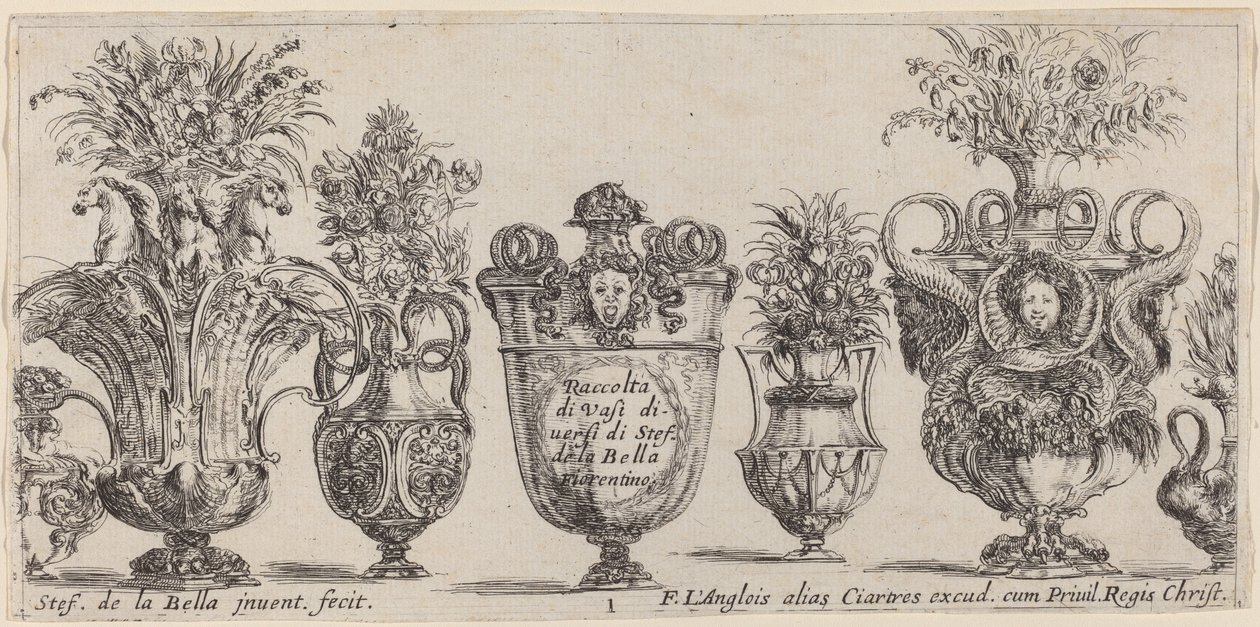 Vases fantastiques - Stefano della Bella