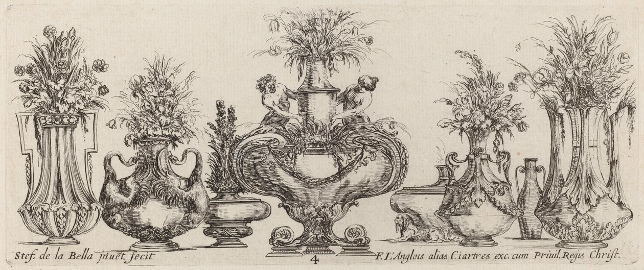 Vases fantastiques, probablement 1646 - Stefano della Bella