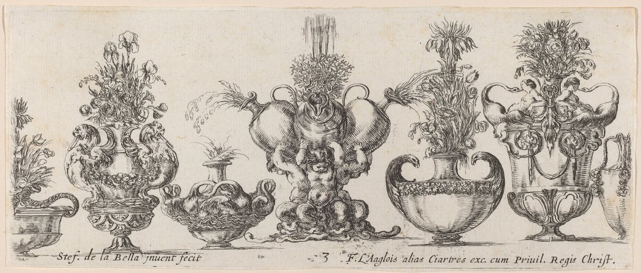 Vases fantastiques, probablement 1646 - Stefano della Bella