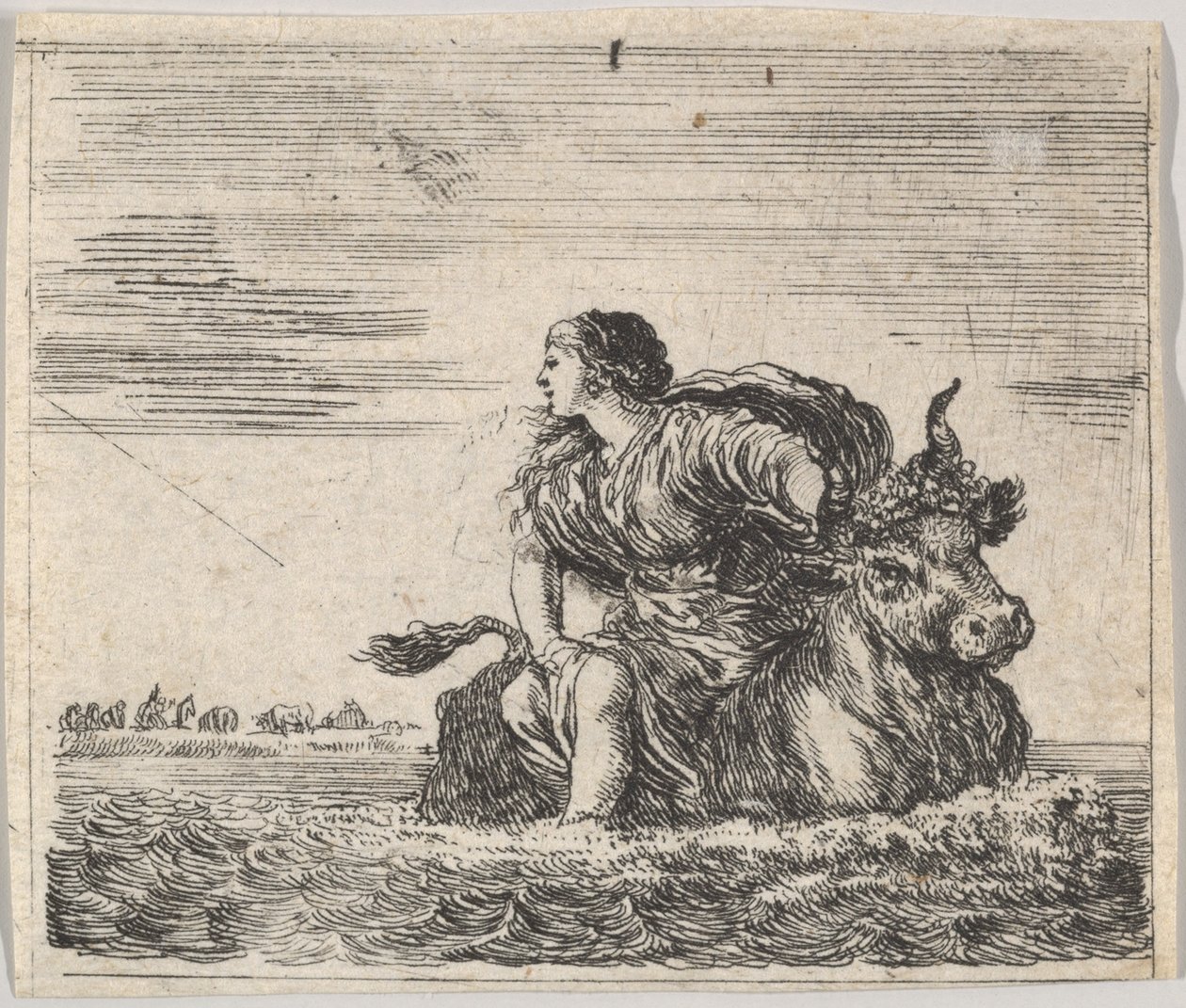 Jupiter et Europe, du Jeu de la Mythologie - Stefano della Bella