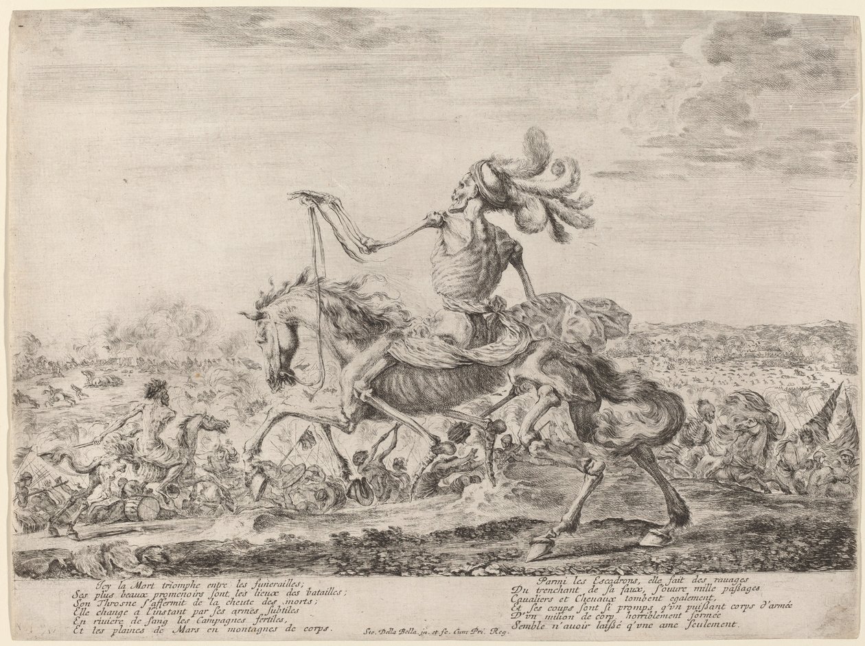La Mort sur un champ de bataille - Stefano della Bella