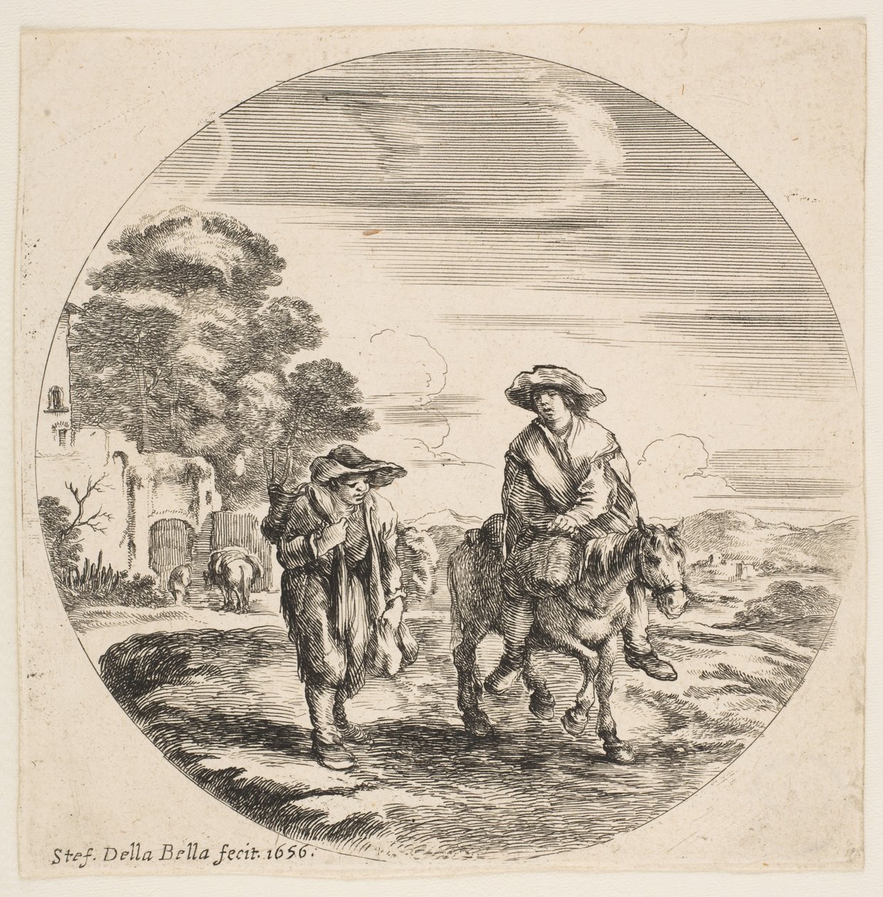 Paysage avec deux paysans, l