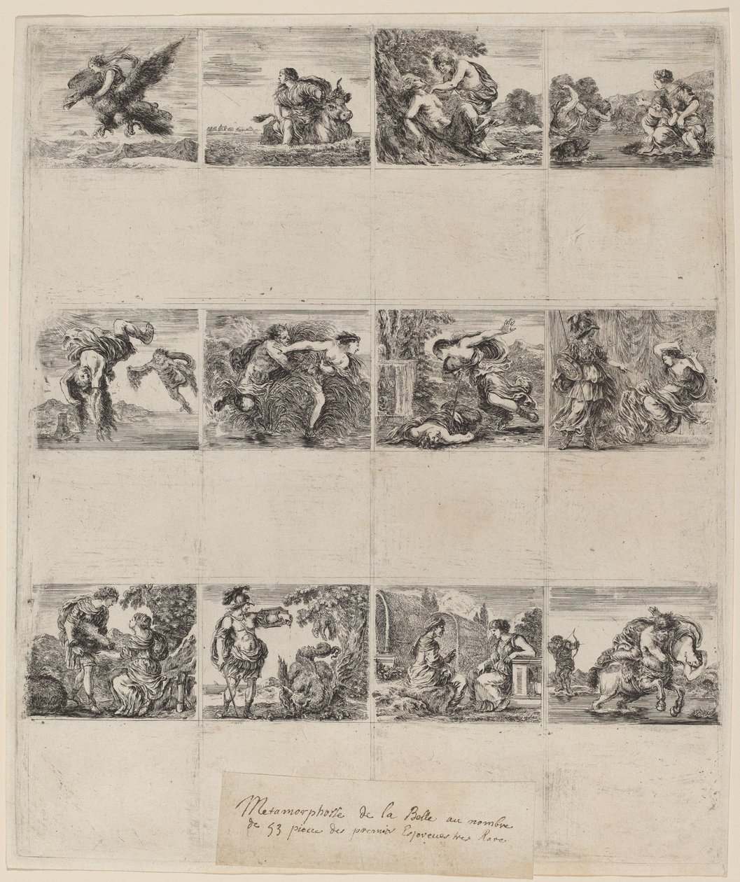 Cartes à jouer mythologiques - Stefano della Bella