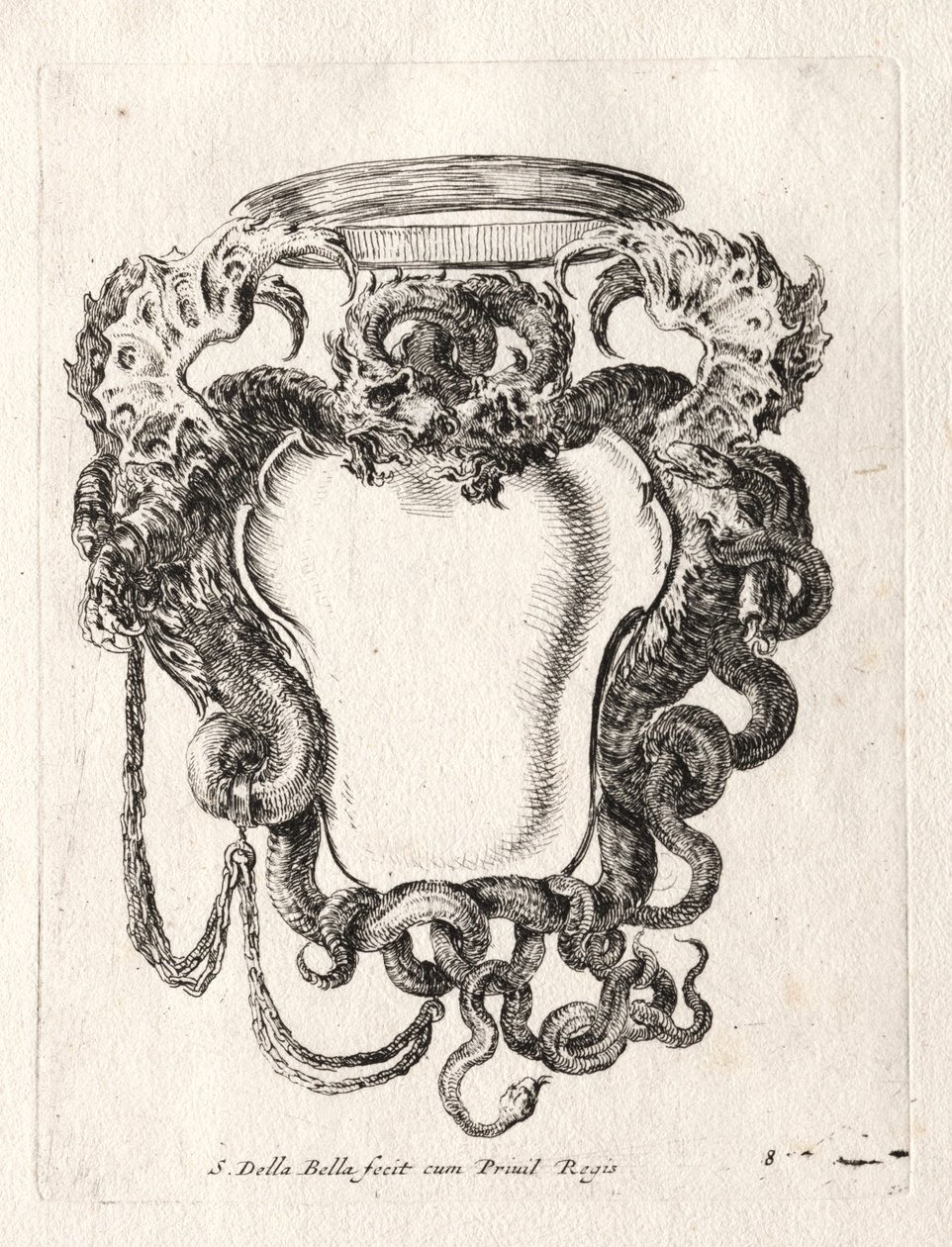 Nouveau modèle pour un cartouche - Stefano della Bella
