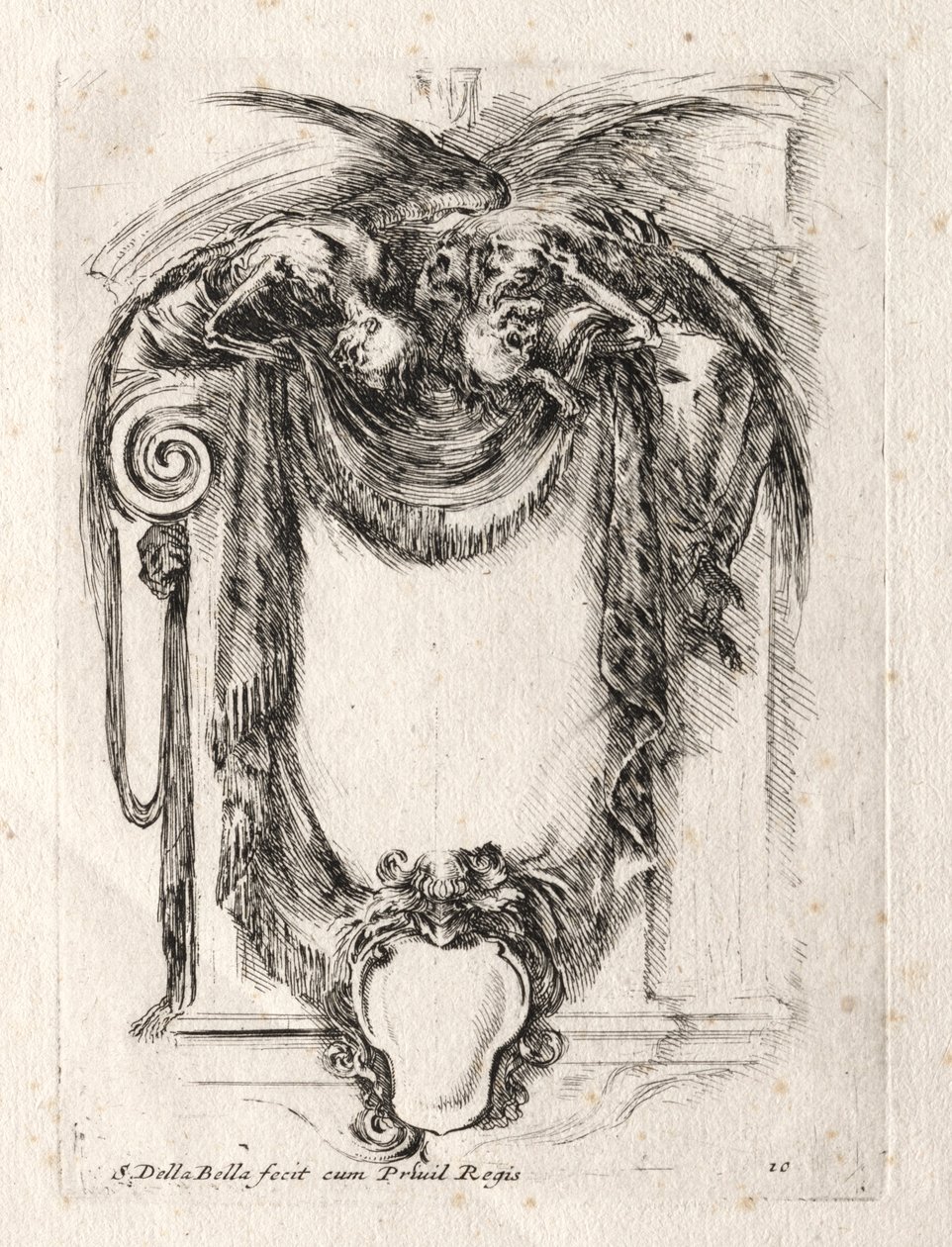 Nouveau modèle pour un cartouche, 1647 - Stefano della Bella
