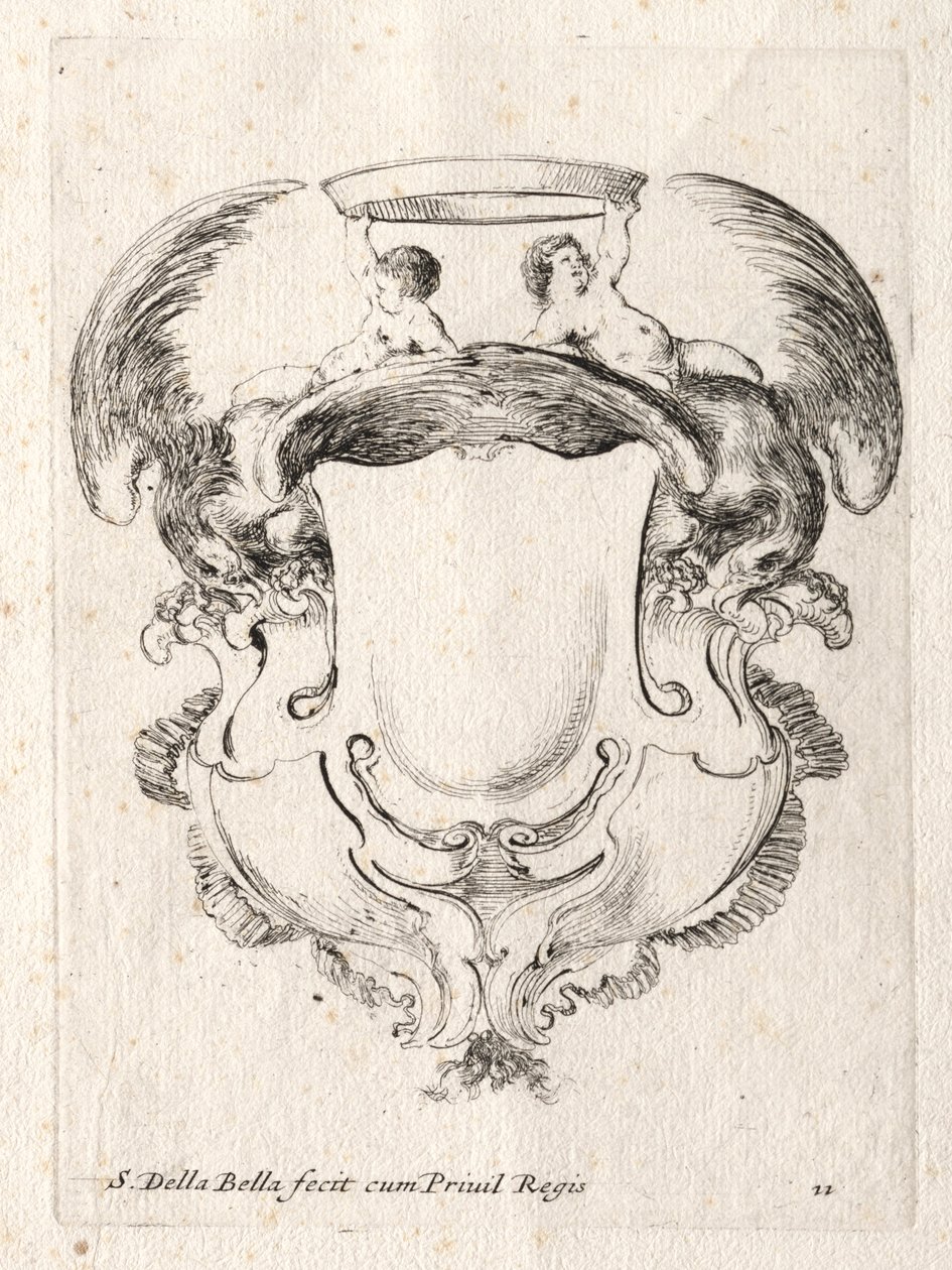 Nouveau modèle pour un cartouche, 1647 - Stefano della Bella