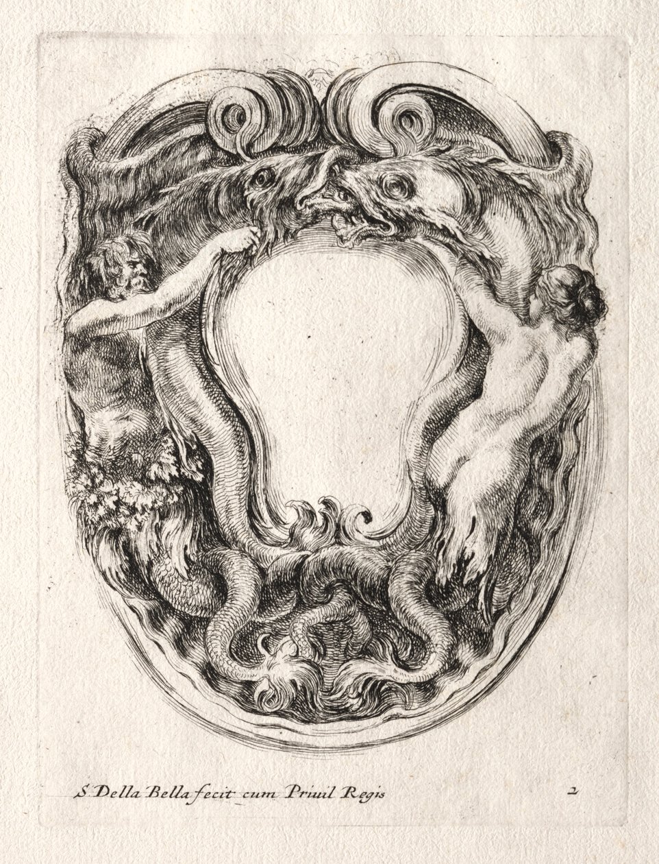 Nouveau Modèle pour un Cartouche, 1647 - Stefano della Bella