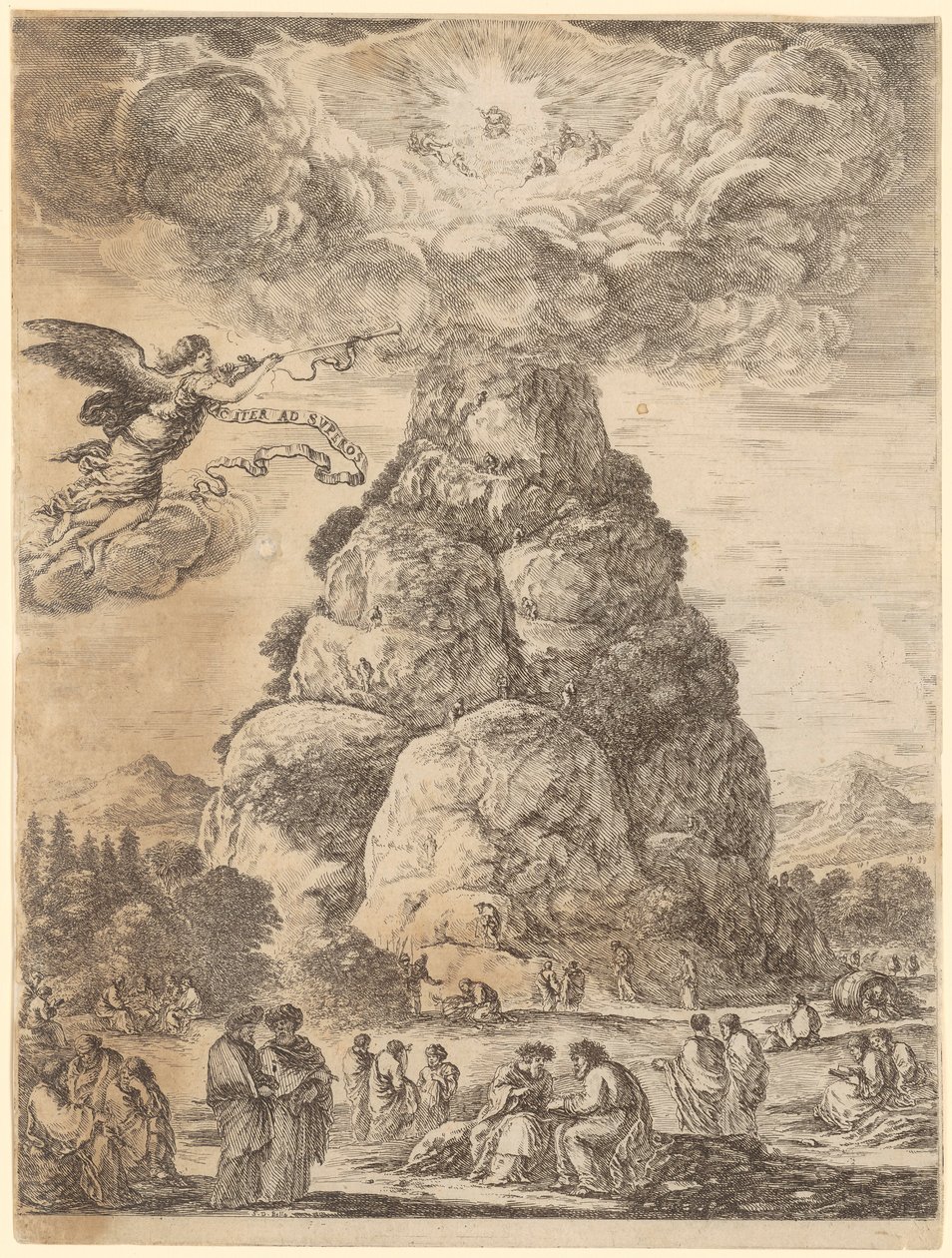 Le Parnasse, le rocher des philosophes - Stefano della Bella