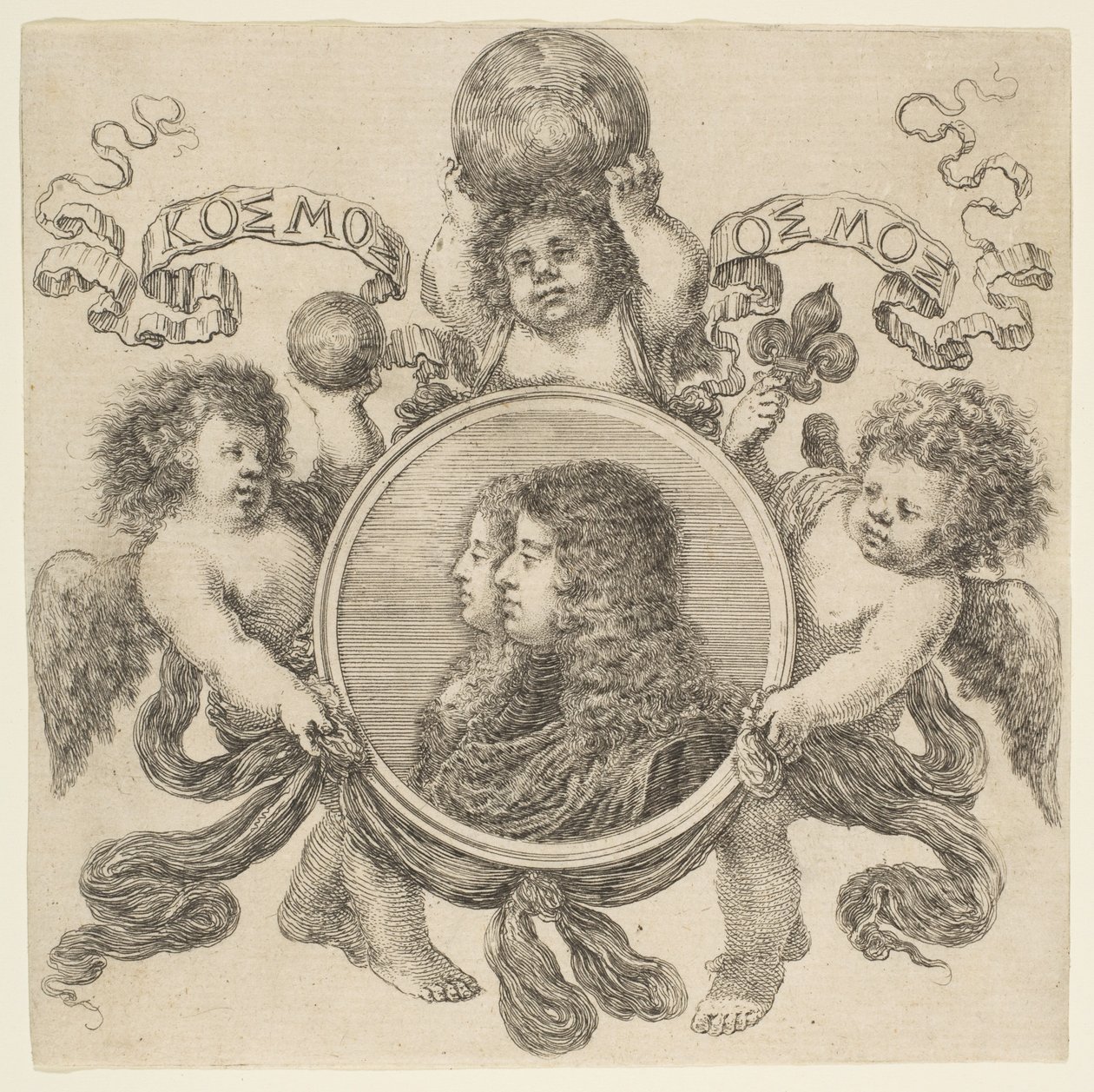 Portrait de Cosimo de Médicis et Marguerite Louise d