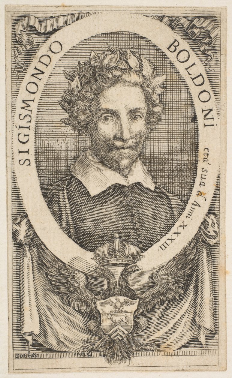Portrait du poète Sigismond Boldoni, 1656 - Stefano della Bella