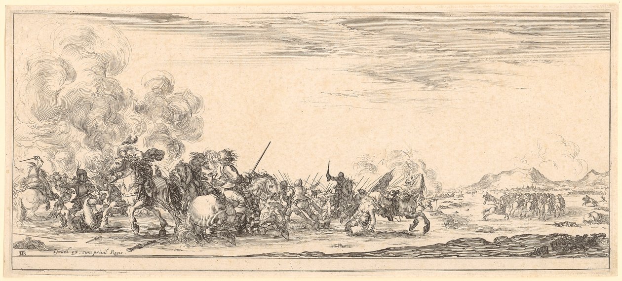 Combat de cavaliers - Stefano della Bella