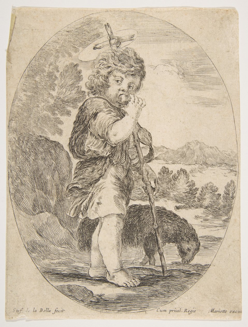 Saint Jean-Baptiste mordant un fruit, vers 1641 - Stefano della Bella